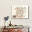 Vintage Map of Lincoln England, 1831