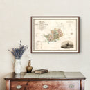 Vintage Map of Hertford England, 1834