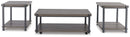 Wilmaden - Occasional Table Set (Set of 3) - Gray / Black