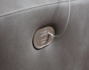 Dark Brown Faux Leather Wall Hugger Power Recliner Headrest