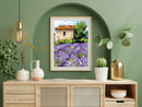 Needlepoint canvas for halfstitch without yarn The Lavender Cabin SE926.364 Seg De Paris Printed Tapestry Canvas