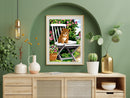 Needlepoint canvas for halfstitch without yarn Rest in the Garden SE926.366 Seg De Paris Printed Tapestry Canvas
