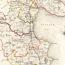 Vintage Map of Louth County Ireland, 1846