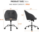 Office Chair Height Adjustable Large Seat Armrests