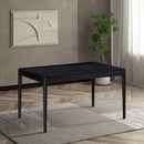 Mingle 55 Inch Modern Rectangular Dinner Table Burnt Black