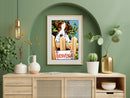 Needlepoint canvas for halfstitch without yarn Welcome SEU928.366 Seg De Paris Printed Tapestry Canvas
