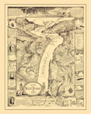 Vintage Map of West Point, 1943