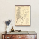 Vintage Map of Mesen, Belgium 1884