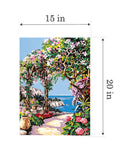 Needlepoint canvas for halfstitch without yarn Canvas Cote D'Azur SE929.271 Seg De Paris Printed Tapestry Canvas