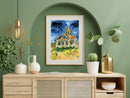 The Church of Auvers-Sur-Oise Printed Tapestry Canvas for Half Stitch by Seg De Paris SE929.502
