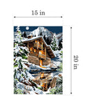 Needlepoint canvas for halfstitch without yarn Night Blue SE929.565 Seg De Paris Printed Tapestry Canvas