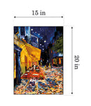 Needlepoint canvas for halfstitch without yarn Cafe Terrace - Van Gogh SE929.569 Seg De Paris Printed Tapestry Canvas
