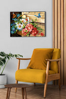 Needlepoint canvas for halfstitch without yarn Canvas The Door Handle SE929.604 Seg De Paris Printed Tapestry Canvas
