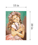 Needlepoint canvas for halfstitch without yarn Canvas The Little Slippers SE929.61 Seg De Paris Printed Tapestry Canvas