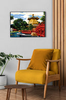 Needlepoint canvas for halfstitch without yarn The Garden Of Nan Lian SE929.636 Seg De Paris Printed Tapestry Canvas