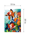 Needlepoint canvas for halfstitch without yarn Seabed SE929.695 Seg De Paris Printed Tapestry Canvas
