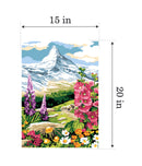 Needlepoint canvas for halfstitch without yarn Mountain Peak SE929.737 Seg De Paris Printed Tapestry Canvas