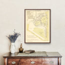 Vintage Map of Southampton, England 1884