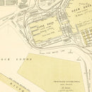 Vintage Map of Southampton, England 1884