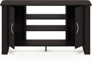 Econ Espresso TV Stand With Concealed Storage And Shelves