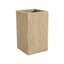 MGO Handmade Planter Box, Travertine Finish, 27''H