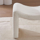 Large White Ottoman Footstool Multifunctional Living Room