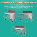 Heavy-Duty 93-Inch Commercial Stainless Steel Pizza Prep Table With Refrigeration (SAK52193)
