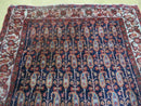 4' X 6' Antique Handmade Turkish Sivas Wool Rug Vegetable Organic Dye Nice Blue