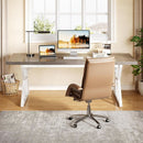 70.8 Inch Modern Executive Desk Grey White Home Office