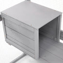 Outdoor Cat House, DIY Cat Enclosure Catio with Double Enter Doors, Light Grey Pine Wood, 62.8'L x 32.2'W x 68.5'H