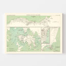 Vintage Map of Victoria, China 1866