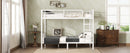 Metal Twin XL over Twin XL Bunk Bed for Teens and Adults,Space-Saving/Noise Reduced/No Box Spring Needed,White