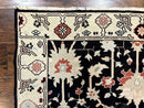Turkish Flatweave Kilim Rug 3x5, Black, Handmade Vintage Wool Carpet