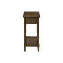 Accent End Table, 2 Tier, Storage Drawer, Traditional Stylish Design