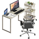 Maple 32 Inch Desk For Home Office With Steel Frame