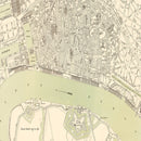 Vintage Map of Antwerp, Belgium 1886
