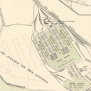 Vintage Map of Tilbury, England 1885