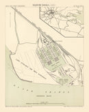 Vintage Map of Tilbury, England 1885