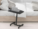 Height Adjustable Mobile Laptop Cart 28 To 33 Inches Black