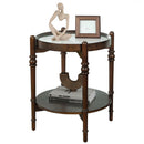 Modern Nesting Coffee Table Set with Matching Glass Side Table – Elegant Rubberwood Frame and Functional Storage