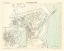 Vintage Map of Dunkerque, France 1886