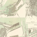 Vintage Map of Amsterdam, Netherlands 1886
