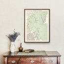 Vintage Map of Palermo, Italy 1888
