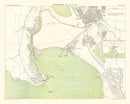 Vintage Map of Melbourne, Australia 1887
