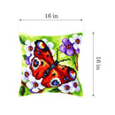 Cushion cross stitch kit "Butterfly" 9379