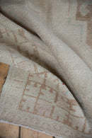4.5x9.5 Vintage Distressed Oushak Rug Runner