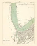 Vintage Map of Shanghai, China 1880