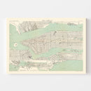 Vintage Map of New York, New York 1886