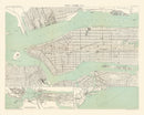 Vintage Map of New York, New York 1886