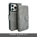 Vegas Premium Leather iPhone 15 Plus Wallet Case with MagSafe | Detachable RFID Blocking Luxury Wallet